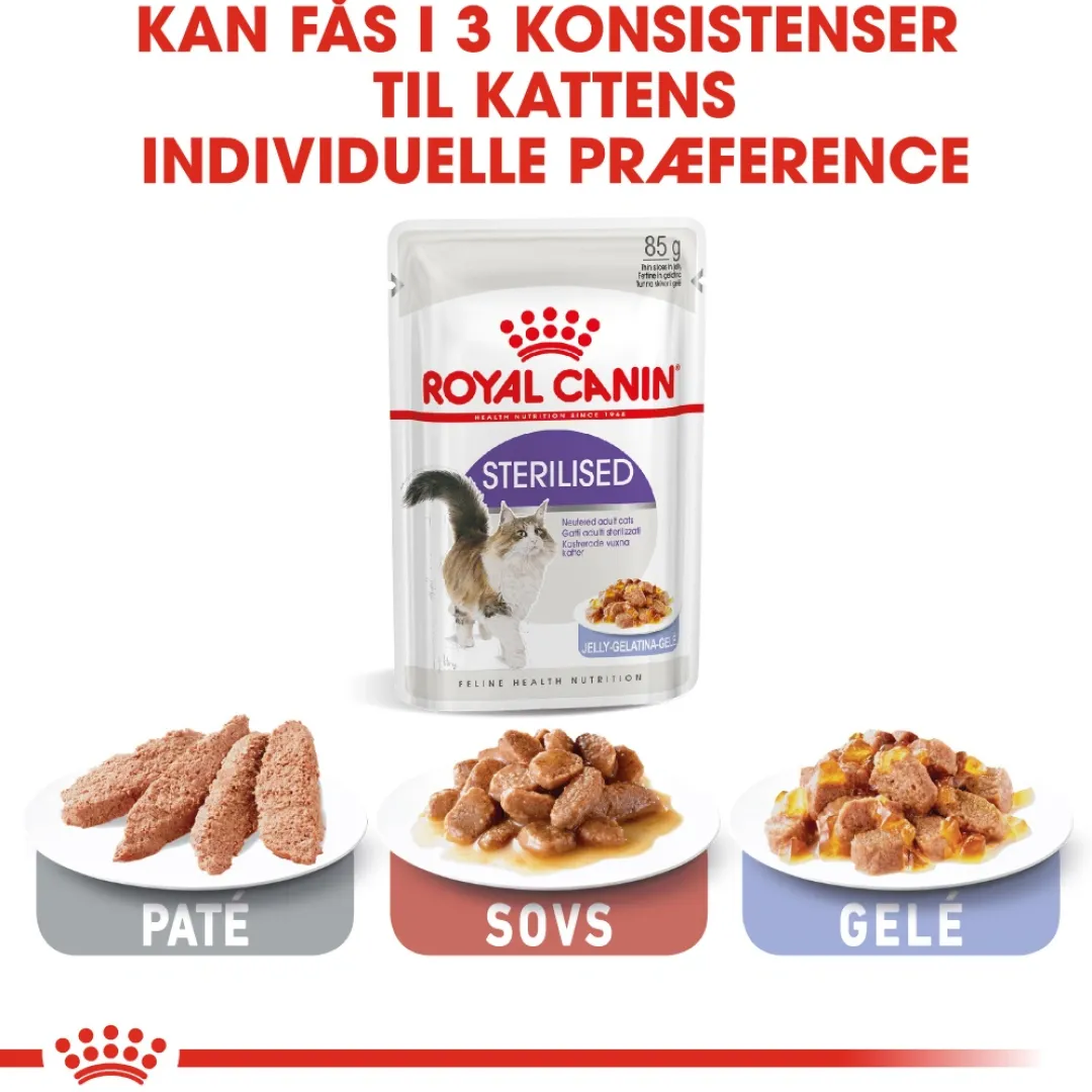 Royal Canin Kattefoder Royal Canin Sterilised Jelly - vådfoder 85 g