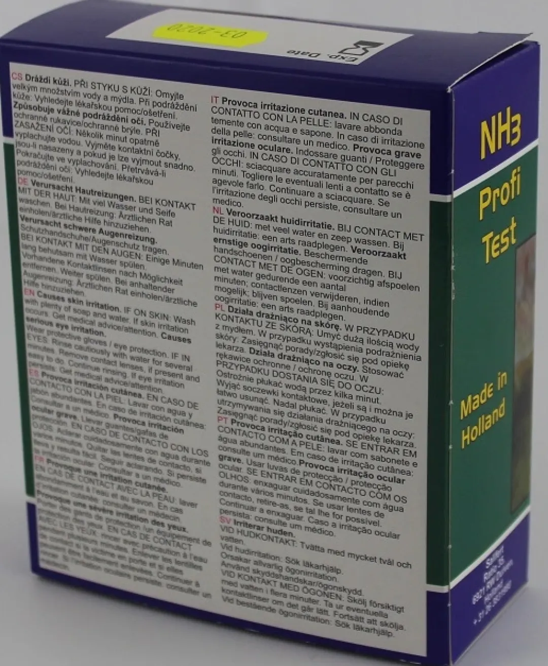 Salifert - Creating the right environment Salifert Ammonium Test NH3 / NH4