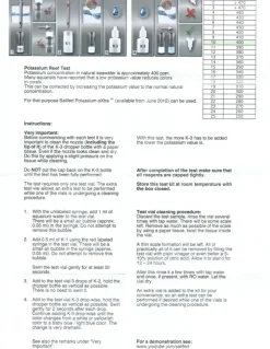 Salifert - Creating the right environment Salifert Kalium Test Potassium