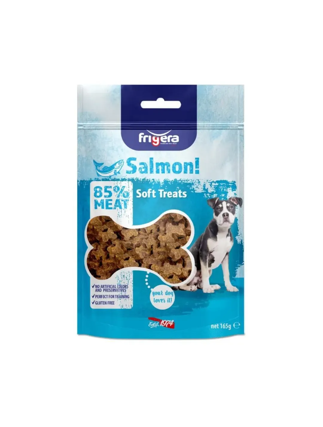 Frigera Semi-Moist Soft High Laks 165 g - bløde hundesnacks
