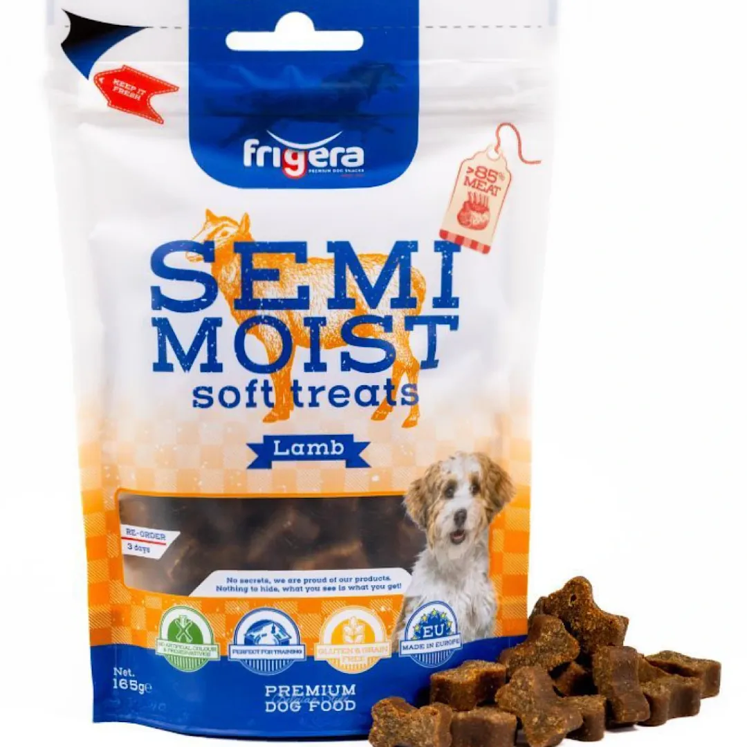 Frigera Semi-Moist Soft High Lam 165 g - bløde hundesnacks