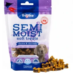Frigera Semi-Moist Soft Vildt og Kylling 165 g - bløde hundesnacks