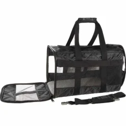 Sherpa Transporttasker Sherpa Original Deluxe Sort hundetaske Large 48x30x29cm Max 10kg