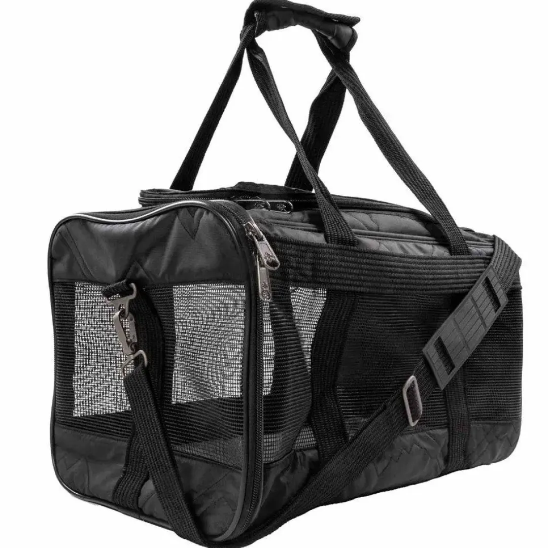 Sherpa Transporttasker Sherpa Original Deluxe Sort hundetaske Large 48x30x29cm Max 10kg