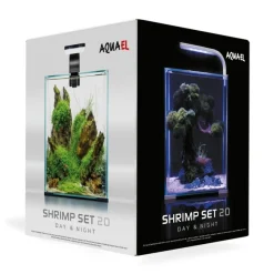 Aquael Shrimpset Day and Night 20 L akvarium 25x25x30 cm Sort
