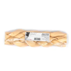 Snackit Kvalitetssnacks til hunde Snackit Gigant Flettet Oksehud 25 cm - Ekstra robust tyggeben