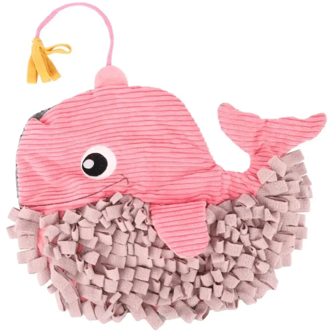Flamingo Snusemåtte Hvalp Morgano 38 cm - sjov aktivering og langsom spisning til hvalpe