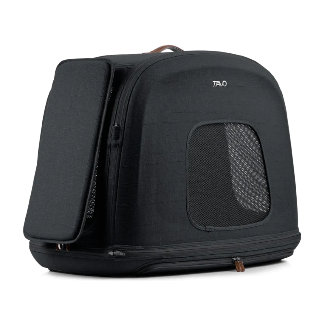 Tavo Pets Tavo Crispin Small Onyx Sort - Crash-testet transportbur til kæledyr