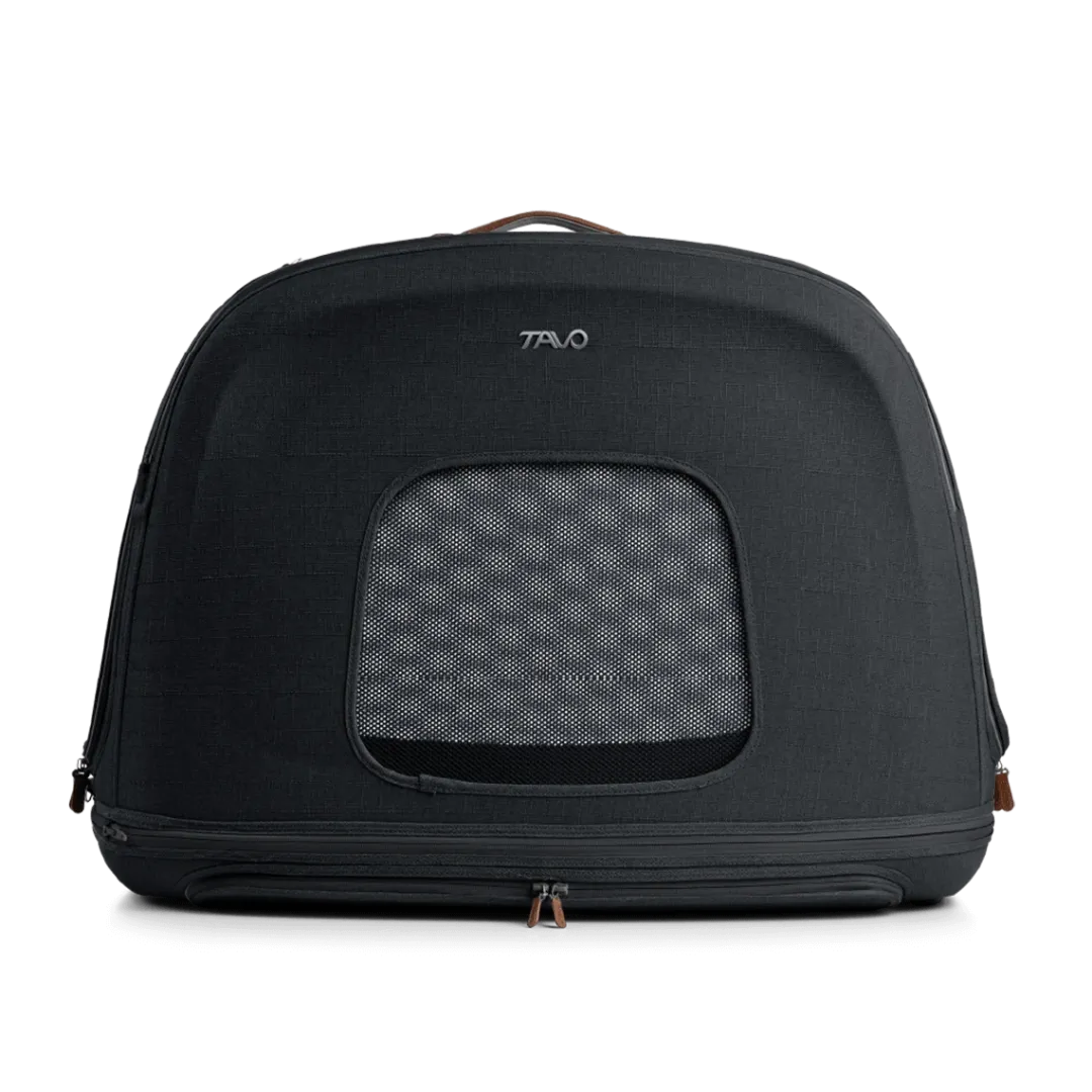 Tavo Pets Tavo Crispin Small Onyx Sort - Crash-testet transportbur til kæledyr