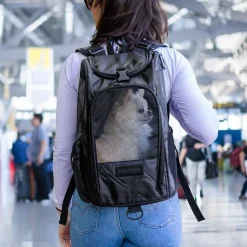 Sherpa Transporttasker Transporttaske Backpack Sherpa 2in1 Sort 43x26,5x26cm Max 7kg