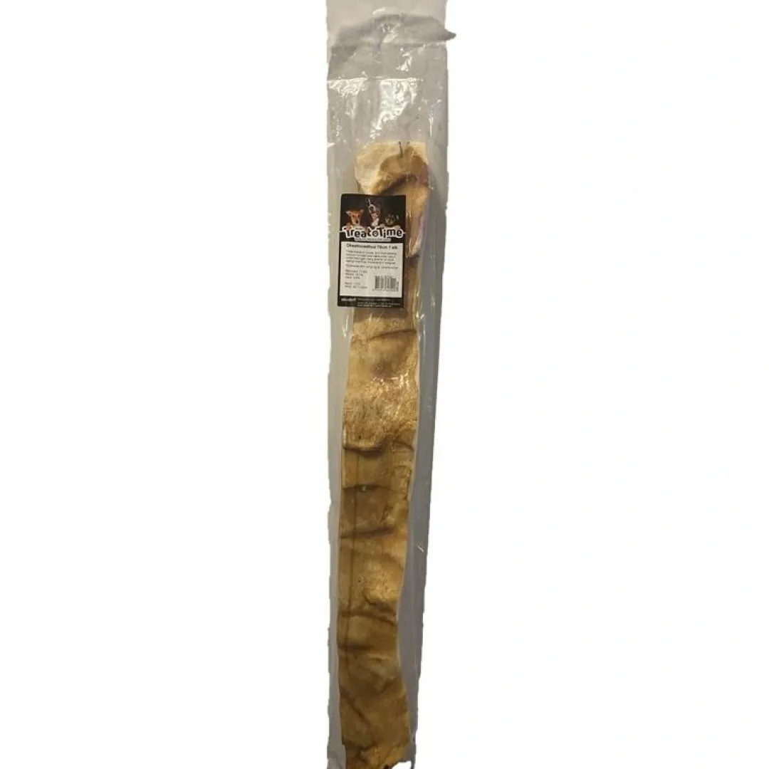 Treattime Oksehovedhud 75 cm - Naturligt tyggeben til hunde