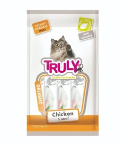 Truly Katte og Hundesnack Truly Cat Creamy Lickable Chicken & Beef 70 g