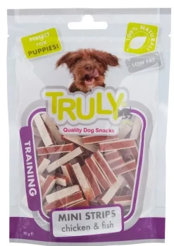 Truly Katte og Hundesnack Truly Puppy Mini Strips 90 g - hvalpesnacks