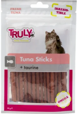 Truly Katte og Hundesnack Truly Tuna Sticks med taurine 50 gram