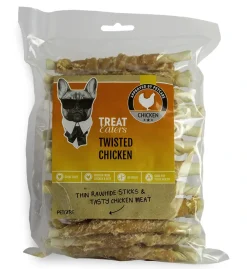 MiniZoo Tyggerulle Treateaters Twisted Chicken 350 g - Tyggeben til hunde