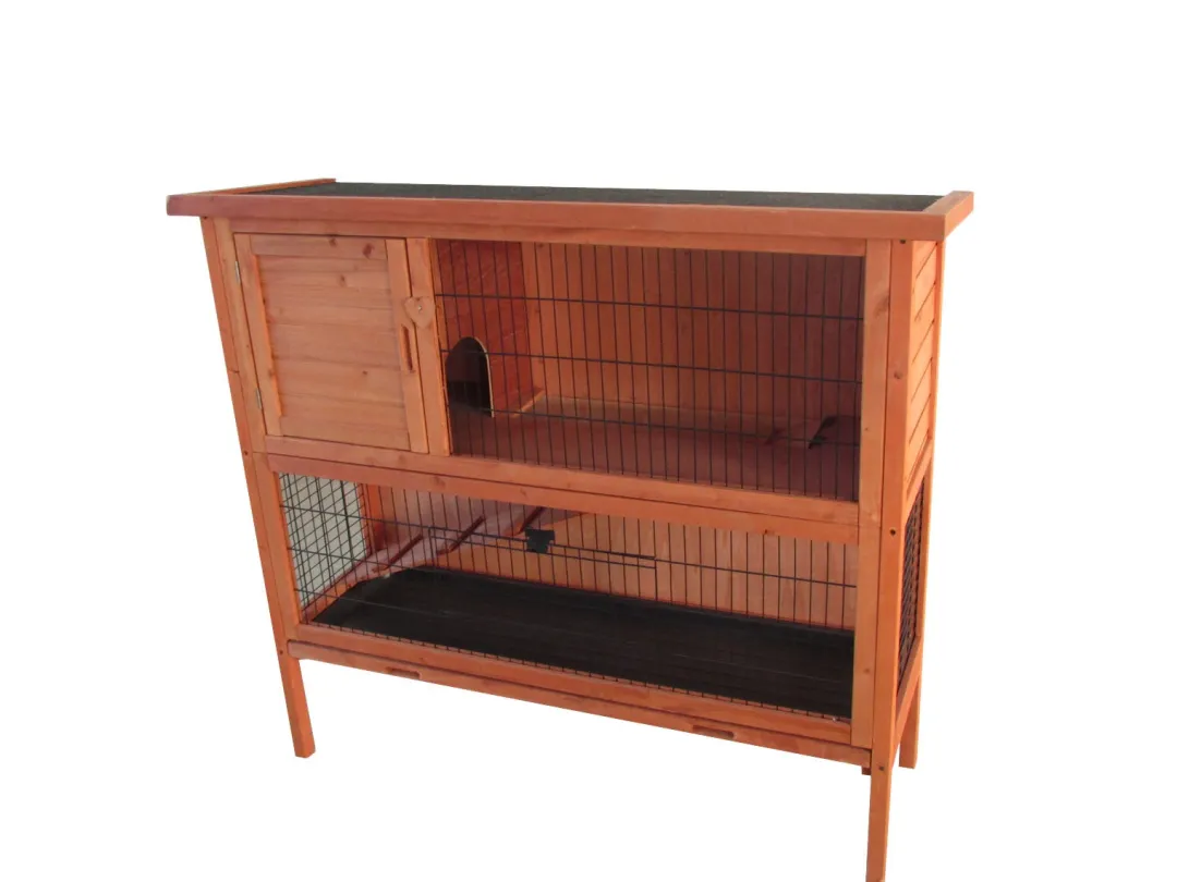 MiniZoo Udendørs Kaninbur i 2 etager 124 cm