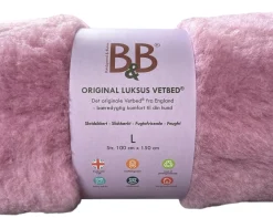 B&B Økologisk Hundeshampoo Vetbed Original rosa large 100x150 cm til hund - luksus hvile med plads