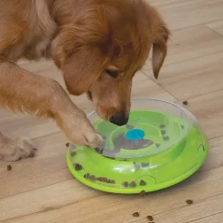 Nina Ottosson Wobble Bowl Grøn Niveau 1 - interaktiv foderskål til hunde