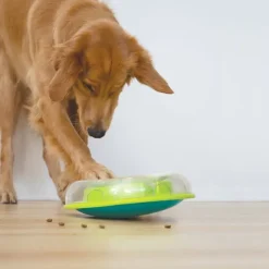Nina Ottosson Wobble Bowl Grøn Niveau 1 - interaktiv foderskål til hunde