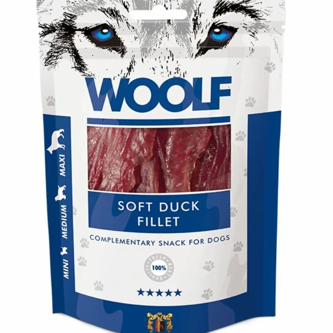 Woolf HundeSnacks og Kattesnack Woolf Hundesnack Andefilet