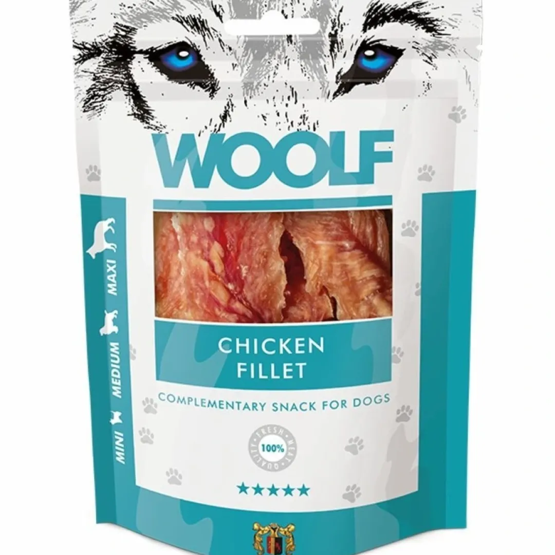 Woolf HundeSnacks og Kattesnack Woolf Hundesnack Kyllingefilet