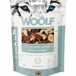 Woolf HundeSnacks og Kattesnack Woolf Hundesnack Kylling og Torsk Sushi