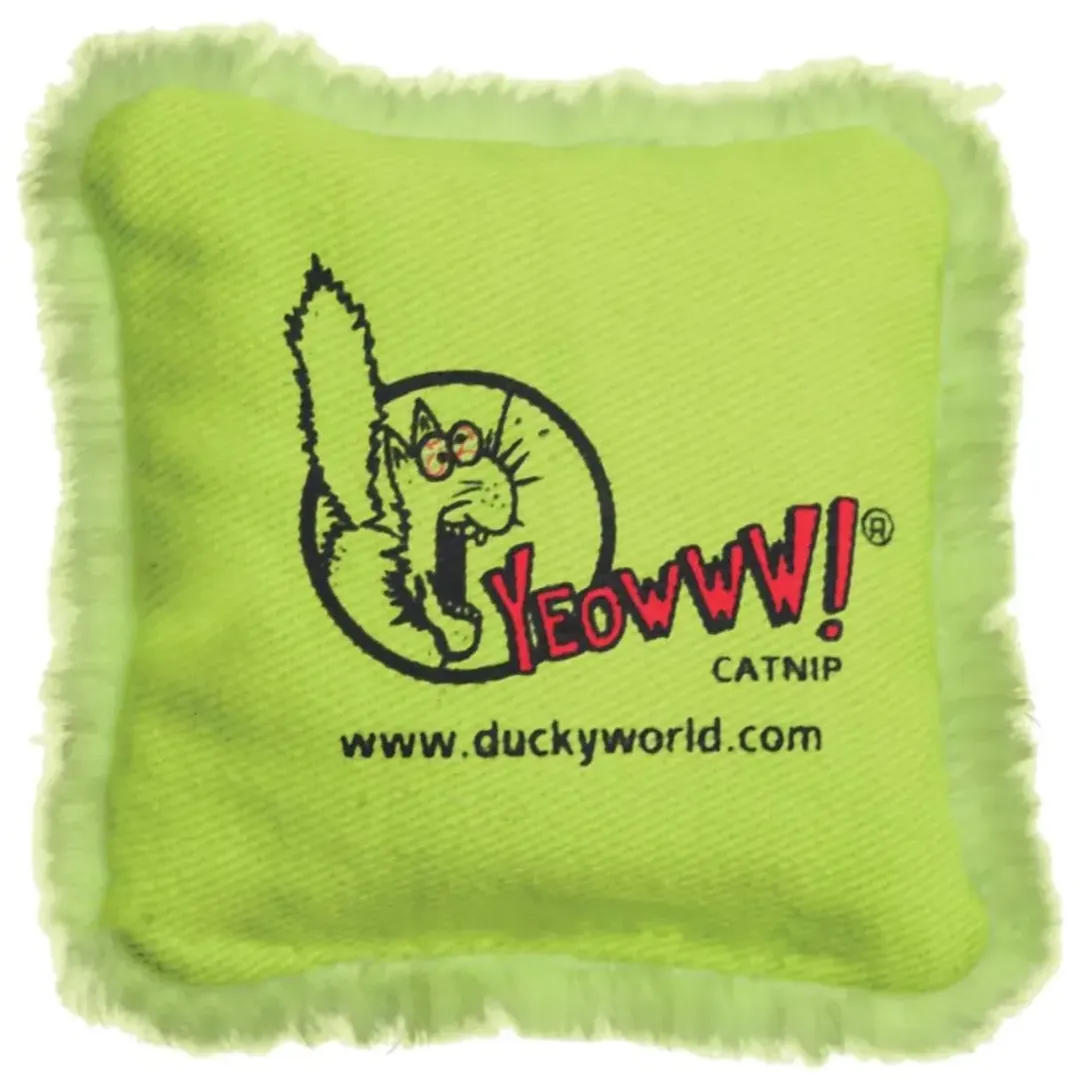 Yeowww! Catnip Yeowww Catnip pude grøn til kat 6,5x6,5 cm