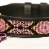 Zinj Hundehalsbånd Zinj Ombima halsbånd Small Pink - håndlavet hundehalsbånd